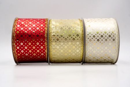 Festive Dots Wired Ribbon_KF9550.KF9551.KF9552