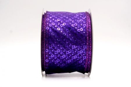 Sheer Violet_Festive Dots Wired Ribbon_KF9550GP-34