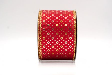 Red_Festive Dots Wired Ribbon_KF9551G-7