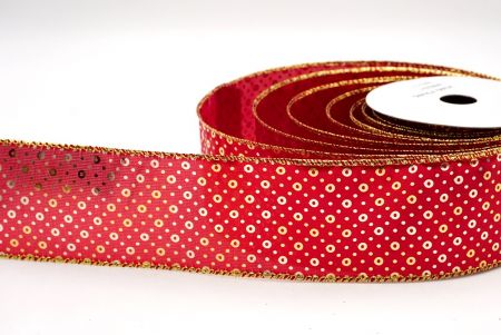 Red_Festive Dots Wired Ribbon_KF9551G-7