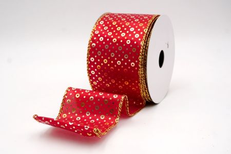 Red_Festive Dots Wired Ribbon_KF9551G-7