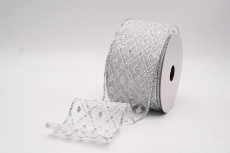 Valkoinen- Hopea Klassinen Timantti Ruudullinen Kuvio Wired_KF9553G-1_5.JPG