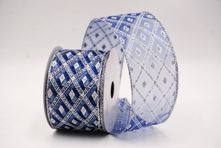 Sininen Klassinen Timantti Ruudullinen Kuvio Wired_KF9553G-4_2.JPG