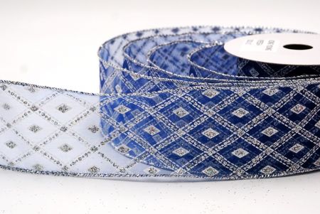 Sininen Klassinen Timantti Ruudullinen Kuvio Wired_KF9553G-4_4.JPG