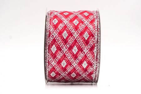 Punainen Klassinen Timantti Ruudullinen Kuvio Wired_KF9553G-7_1.JPG