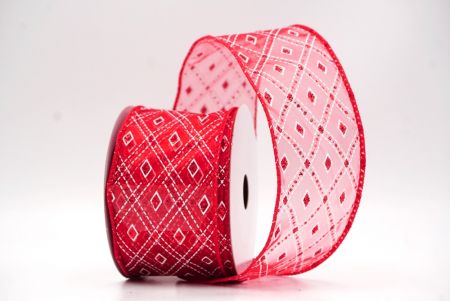 Punainen1 Klassinen Timantti Ruudullinen Kuvio Wired_KF9554GC-7-7_2.JPG
