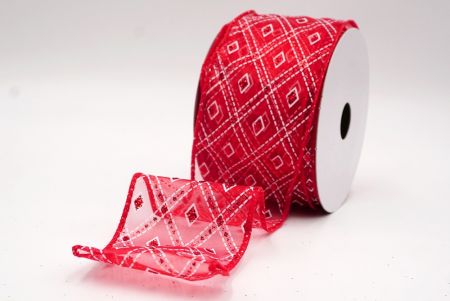 Punainen1 Klassinen Timantti Ruudullinen Kuvio Wired_KF9554GC-7-7_5.JPG