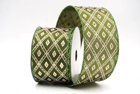 Matcha-vihreä klassinen timanttikuvioitu malli Wired_KF9555GC-15-222_2.JPG