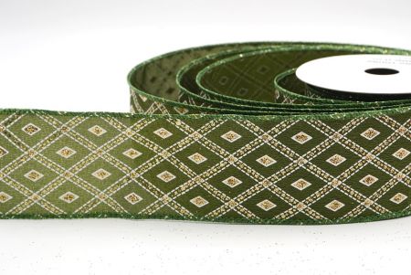 Matcha-vihreä klassinen timanttikuvioitu malli Wired_KF9555GC-15-222_4.JPG