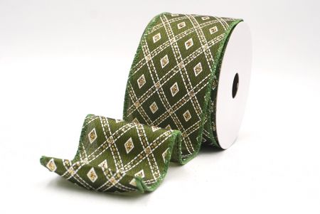 Matcha-vihreä klassinen timanttikuvioitu malli Wired_KF9555GC-15-222_5.JPG