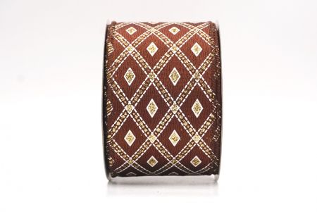 Ruskea klassinen timanttikuvio langallinen_KF9555GC-58-58_1.JPG