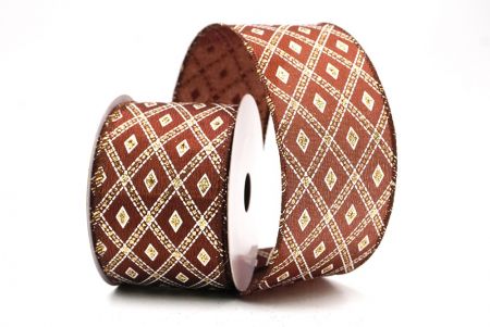 Ruskea klassinen timanttikuvio langallinen_KF9555GC-58-58_2.JPG