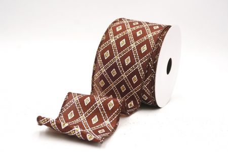 Ruskea klassinen timanttikuvio langallinen_KF9555GC-58-58_5.JPG