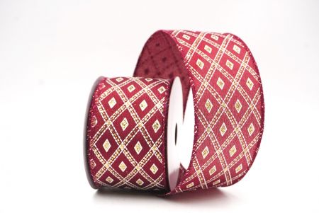 Burgundinvärinen klassinen timanttikuvioitu kangas_Wired_KF9555GC-8-8_2.JPG