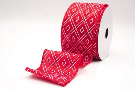 Punainen kipu klassinen timanttikuvio langallinen_KF9556GC-7-7_5.JPG