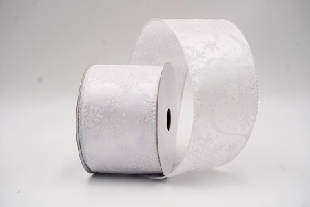 Λευκές Γκλίτερ Χιονονιφάδες Χριστουγεννιάτικη Σατέν Κορδέλα_KF9562GC-1-1_2.JPG