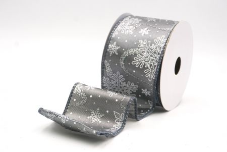 Γκρι Γκλίτερ Χιονονιφάδες Χριστουγεννιάτικη Σατέν Κορδέλα_KF9562GC-50-123_5.JPG