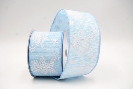 Γαλάζιες Γκλίτερ Χιονονιφάδες Χριστουγεννιάτικη Σατέν Κορδέλα_KF9563GC-12-216_2.JPG