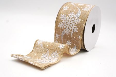 Χρυσόσκονη Χιονονιφάδες Χριστουγεννιάτικη Σατέν Κορδέλα_KF9564GC-14-183_5.JPG