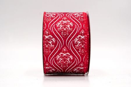 Cinta de Alambre de Damasco Navideño Roja_KF9566GC-7-7