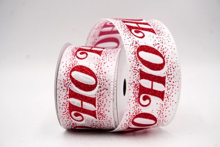 Cinta de Alambre con Brillo Blanco y Letras de Vacaciones HO HO HO_KF9583GC-1-1