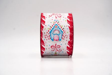 Weißes Lebkuchenhaus-Weihnachtsdrahtband_KF9588GC-1-7