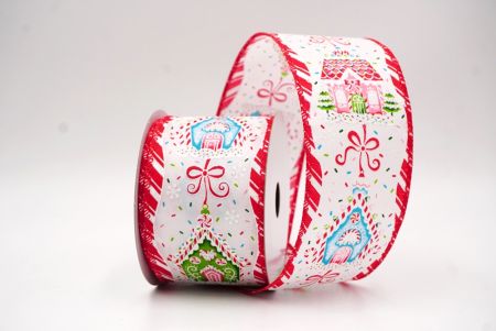 Weißes Lebkuchenhaus-Weihnachtsdrahtband_KF9588GC-1-7