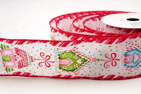 Weißes Lebkuchenhaus-Weihnachtsdrahtband_KF9588GC-1-7