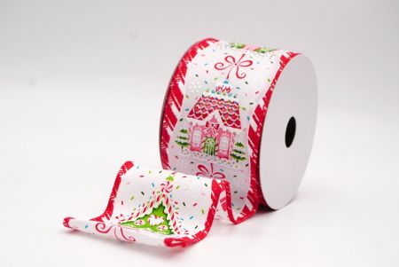 Weißes Lebkuchenhaus-Weihnachtsdrahtband_KF9588GC-1-7