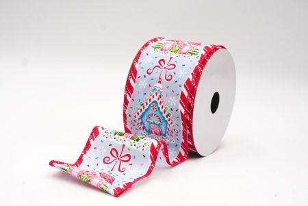 Hellblaues Lebkuchenhaus-Weihnachtsdrahtband_KF9588GC-12-7