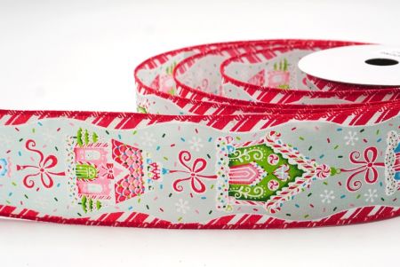 Hellgrünes Lebkuchenhaus-Weihnachtsdrahtband_KF9588GC-15-7