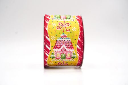 Gelbes Lebkuchenhaus-Weihnachtsdrahtband_KF9588GC-6-7
