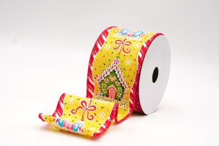 Gelbes Lebkuchenhaus-Weihnachtsdrahtband_KF9588GC-6-7