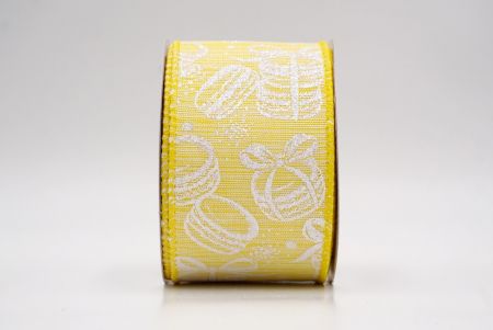 Nastro wired design dessert Macaroon Giallo_KF9590GC-6-6