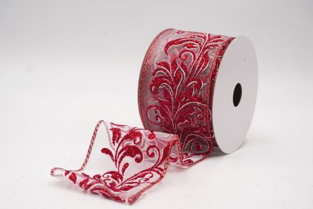 Weißes metallisches Wirbel Scroll Drahtband_KF9592GR-1