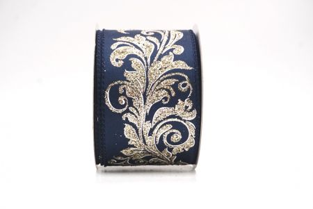 Marineblaues metallisches Wirbel Scroll Drahtband_KF9594G-4-4