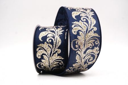 Marineblaues metallisches Wirbel Scroll Drahtband_KF9594G-4-4