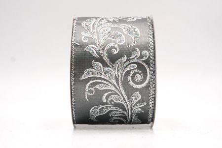 Graues metallisches Wirbel Scroll Drahtband_KF9594G-50