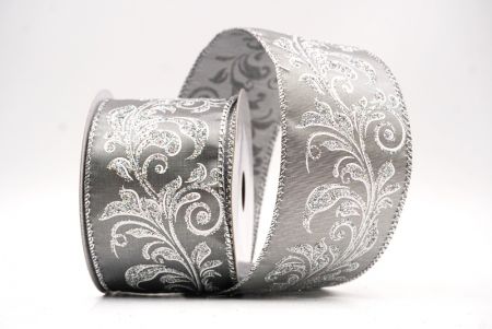 Graues metallisches Wirbel Scroll Drahtband_KF9594G-50