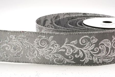 Graues metallisches Wirbel Scroll Drahtband_KF9594G-50