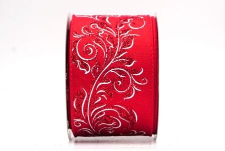 Rot - Roter metallischer Wirbel Scroll Drahtband_KF9595GC-7-7