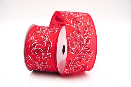 Rot - Roter metallischer Wirbel Scroll Drahtband_KF9595GC-7-7