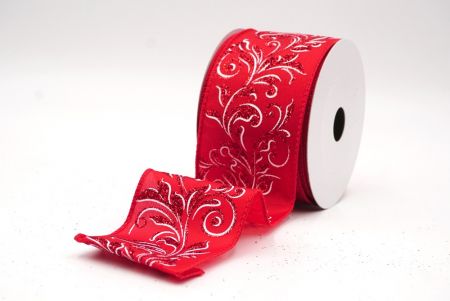 Rot - Roter metallischer Wirbel Scroll Drahtband_KF9595GC-7-7