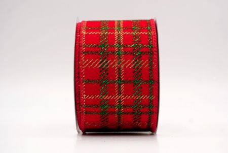 Red_Christmas Glitter Red and Green Assorted Pattern Wired Ribbon_KF9599GC-7-7