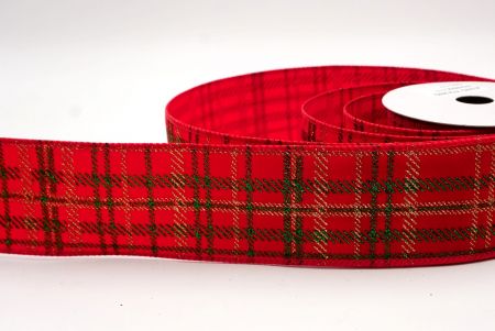 Red_Christmas Glitter Red and Green Assorted Pattern Wired Ribbon_KF9599GC-7-7