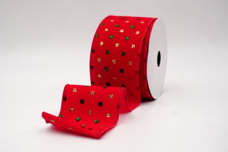 Red_Christmas Glitter Red and Green Assorted Pattern Wired Ribbon_KF9600GC-7-7
