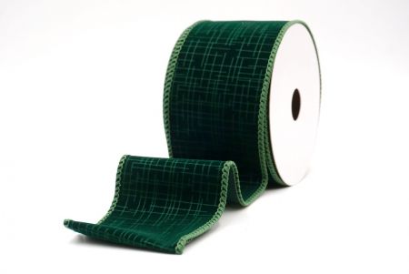 Cinta Alámbrada de Terciopelo Verde_Grid_KF9607GC-3-127