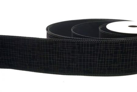 Cinta Alámbrada de Terciopelo Negro_Grid_KF9607GC-53-53