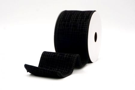 Cinta Alámbrada de Terciopelo Negro_Grid_KF9607GC-53-53
