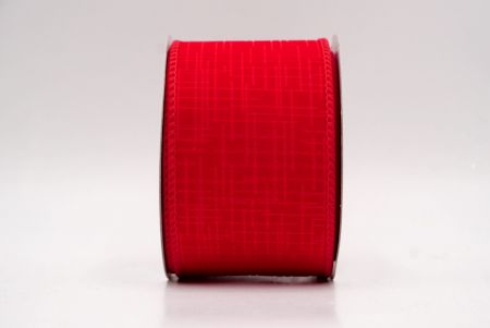 Cinta Alámbrada de Terciopelo Rojo_Grid_KF9607GC-7-7